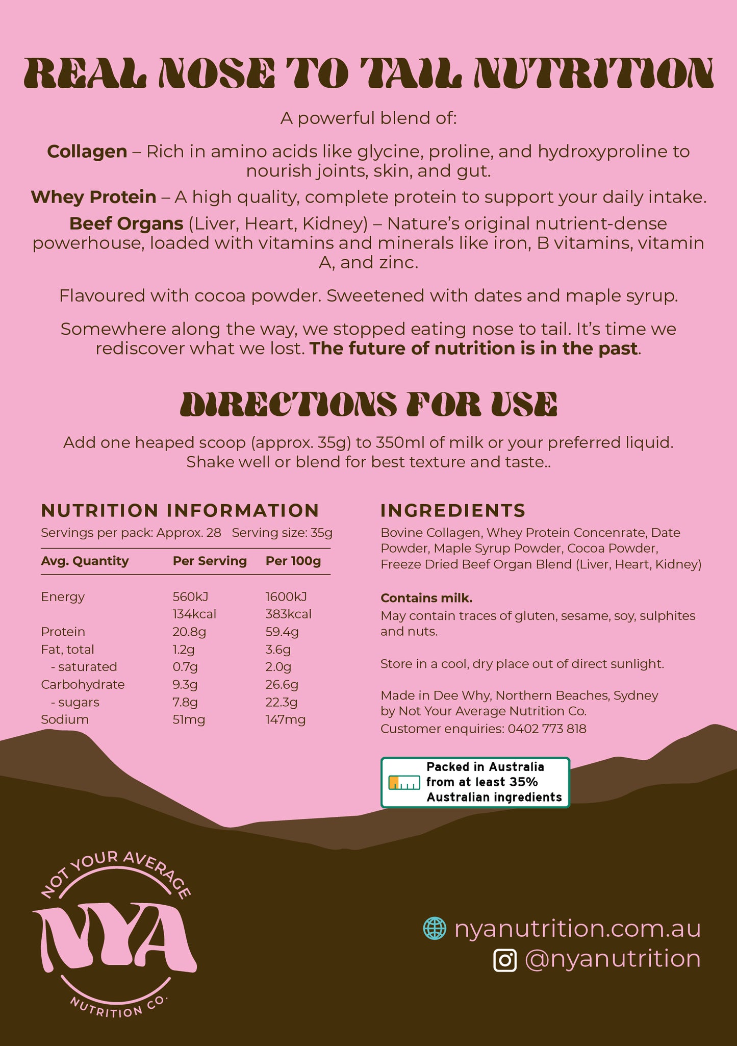 Nose To Tail Blend - Chocolate