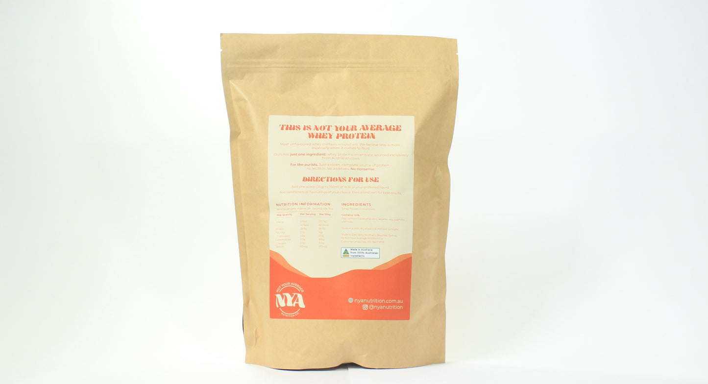 Not Your Average Whey Protein - Unflavoured